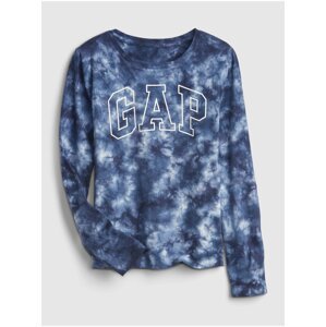 Modré holčičí tričko s logem GAP