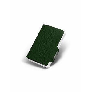 Zelená vzorovaná kožená peněženka  Mondraghi Elegance