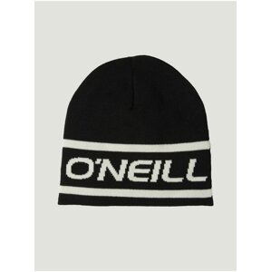 Šedo-černá pánská vzorovaná oboustranná zimní čepice O'Neill Reversible Logo Beanie