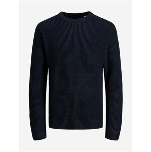 Tmavě modrý basic svetr Jack & Jones Brink