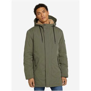 Khaki pánská parka s kapucí Tom Tailor Denim