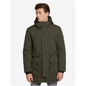 Khaki pánská parka s kapucí Tom Tailor Denim