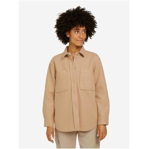 Béžová dámská košilová bundaTom Tailor