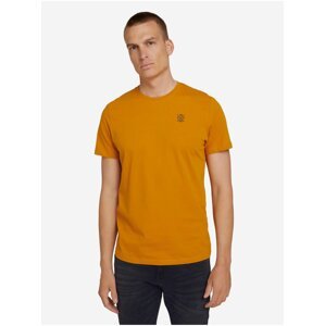 Žluté pánské basic tričko Tom Tailor