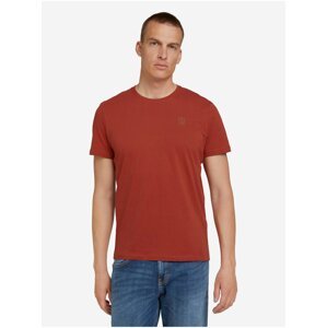 Červené pánské basic tričko Tom Tailor