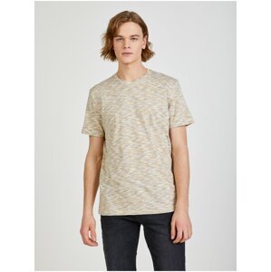 Béžové pánské žíhané tričko Tom Tailor