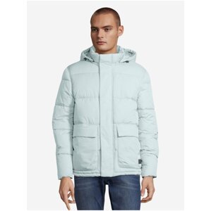 Světle modrá pánská prošívaná bunda Tom Tailor Denim Clean Puffer