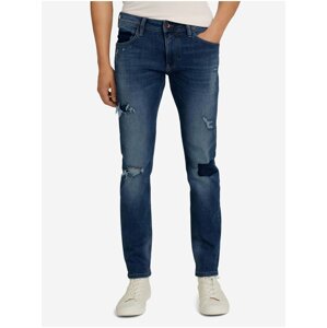 Tmavě modré pánské slim fit džíny Tom Tailor Denim Piers