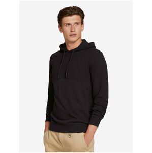 Černá pánská mikina s kapucí Tom Tailor Denim Hoody