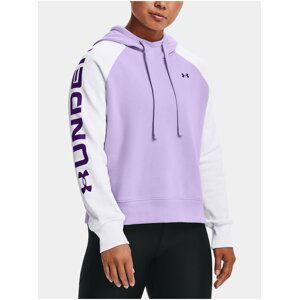 Mikina Under Armour Rival Fleece CB Hoodie - fialová