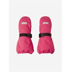 Tmavě růžové holčičí rukavice palčáky s povrchovou úpravou Reima Ote