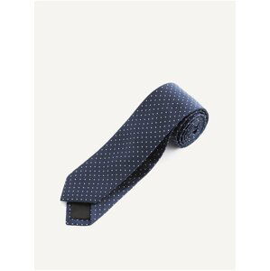 Tmavě modrá puntíkovaná kravata Celio Tiekwondo