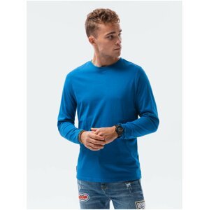 Modré pánské basic tričko Ombre Clothing