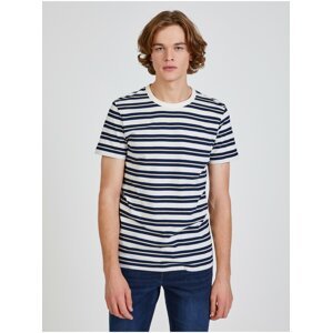 Modro-bílé pánské pruhované tričko Tom Tailor Denim