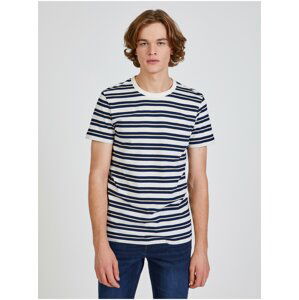 Modro-bílé pánské pruhované tričko Tom Tailor Denim