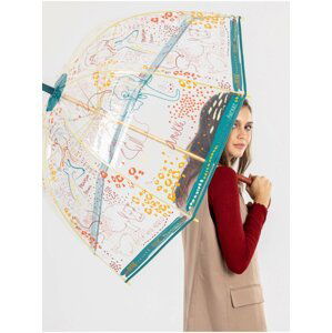 Transparentní dámský vzorovaný holový deštník Anekke Ixchel Kenya