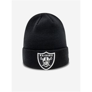 Černá pánská žebrovaná zimní čepice New Era NFL Essential