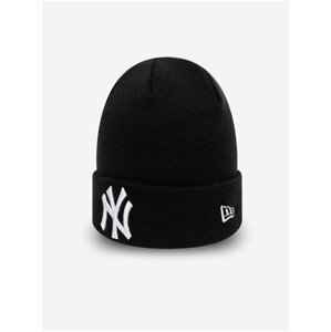 Černá pánská žebrovaná zimní čepice New Era MLB Essential