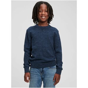 Chlapci - Dětský pletený svetr melír Modrá
