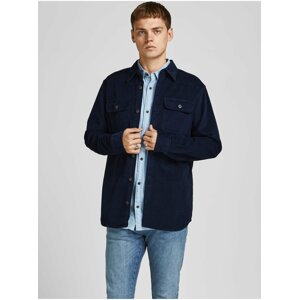 Tmavě modrá manšestrová košile Jack & Jones Darren