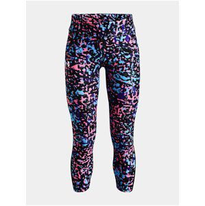 Legíny Under Armour HG Armour Printed Ankle Crop - černá