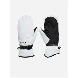 Bílé dámské sportovní zimní rukavice palčáky Roxy