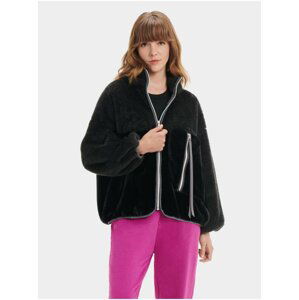 Černá dámská bunda z umělého kožíšku UGG Marlene Sherpa