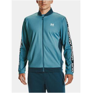 Mikina Under Armour UA TRICOT FASHION JACKET - modrá