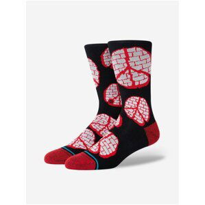 Červeno-černé pánské vzorované ponožky Stance Rocksteady