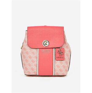 Růžový dámský elegantní batoh Guess Cathleen
