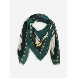 Černo-zelený dámský vzorovaný šátek Guess Katey