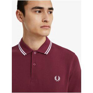 Vínové polo tričko Fred Perry