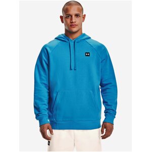 Modrá pánská mikina s kapucí Under Armour Rival Fleece