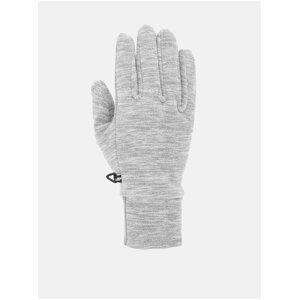 Šedé pánské fleecové rukavice 4F Touch Screen
