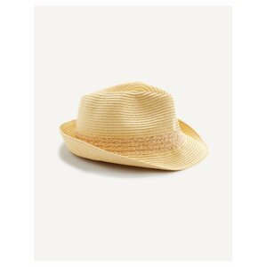 Béžový pánský slaměný klobouk Celio Ristraws