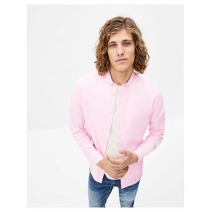 Světle růžová pánská košile Celio Napinpoint