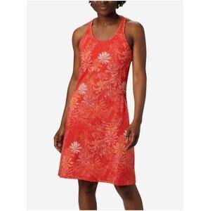Červené dámské květované šaty Columbia