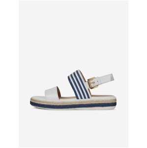 Modro-bílé dámské sandály Geox Leelu