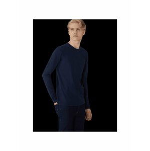 Tmavě modré pánské basic tričko Trussardi Jeans