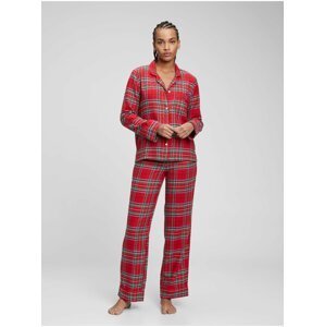 Červené dámské flanelové pyžamo GAP