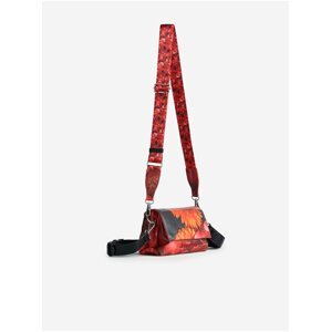 Červená dámská květovaná crossbody kabelka Desigual Sunset Patch Rodas