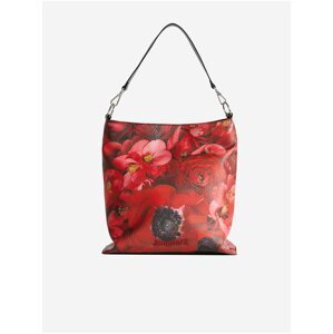 Červená dámská květovaná kabelka Desigual Imperial Patch Butan