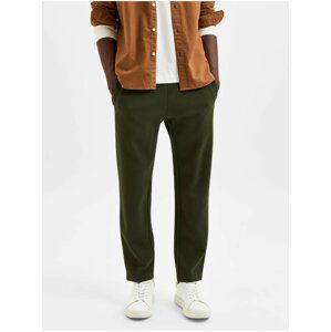 Khaki basic tepláky Selected Homme Jacob