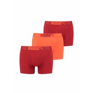 Sada tří pánských boxerek v červené a oranžové barvě Puma