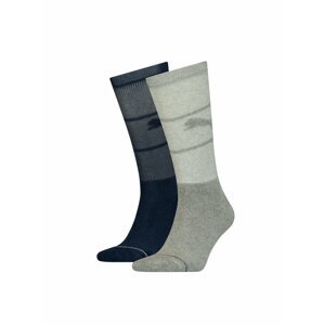 Sada dvou párů unisex ponožek v šedé a černé barvě Puma
