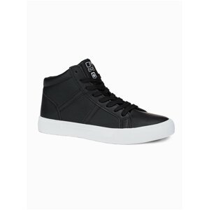 Černé pánské sneakers boty Ombre Clothing T379