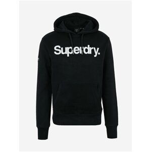 Černá pánská mikina s nápisem Superdry