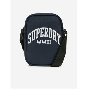 Tmavě modrá pánská malá crossbody taška s nápisem Superdry Side Bag