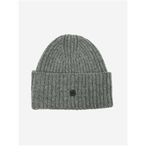 Šedá pánská žebrovaná zimní čepice Superdry Studios Premium Ribbed Beanie