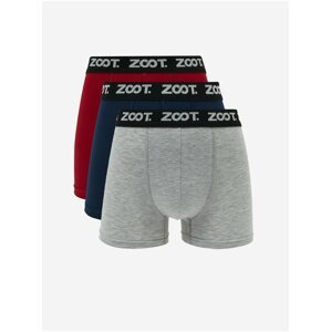 Sada tří pánských boxerek v červené, modré a šedé barvě ZOOT.lab